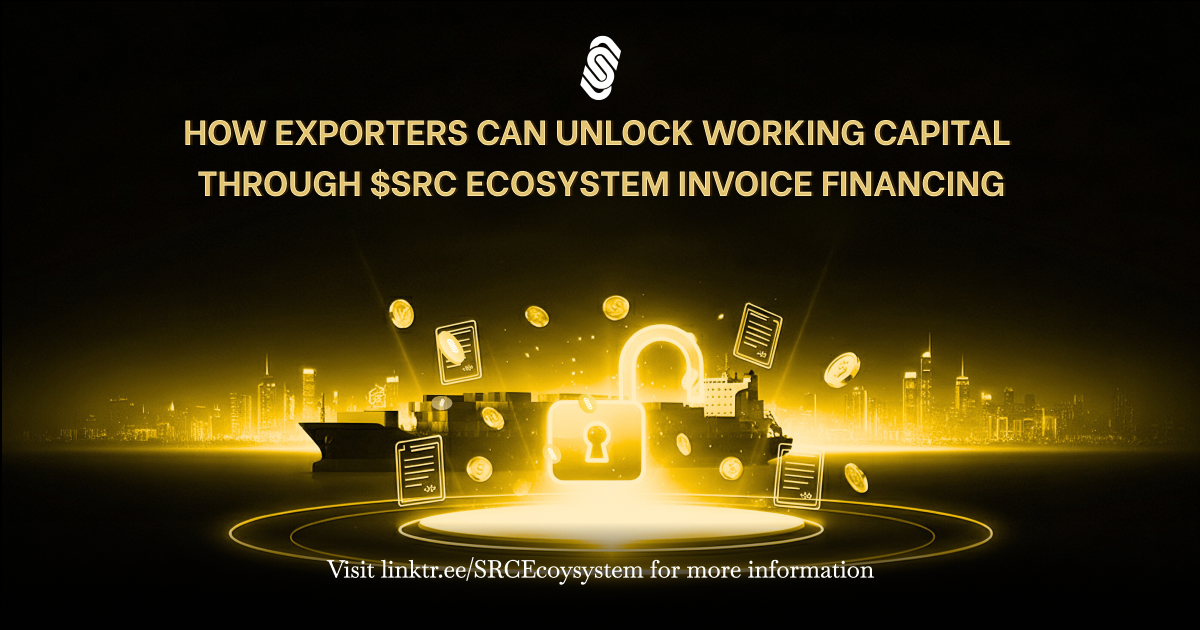 Exporter unlocking working capital through SRC Ecosystem invoice tokenization