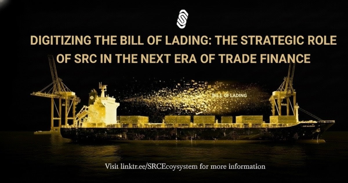 Digital Bill of Lading tokenized on blockchain via $SRC Ecosystem