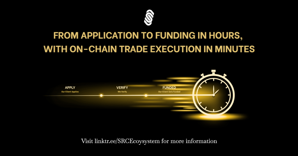 Digital trade finance on the $SRC Ecosystem enabling funding in hours with on-chain execution in minutes