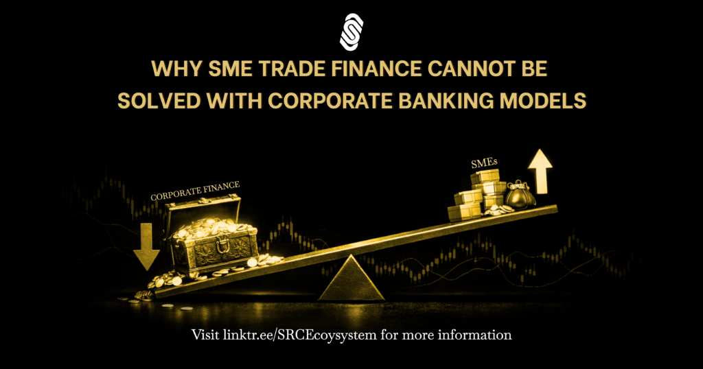 SME trade finance differs fundamentally from corporate banking models